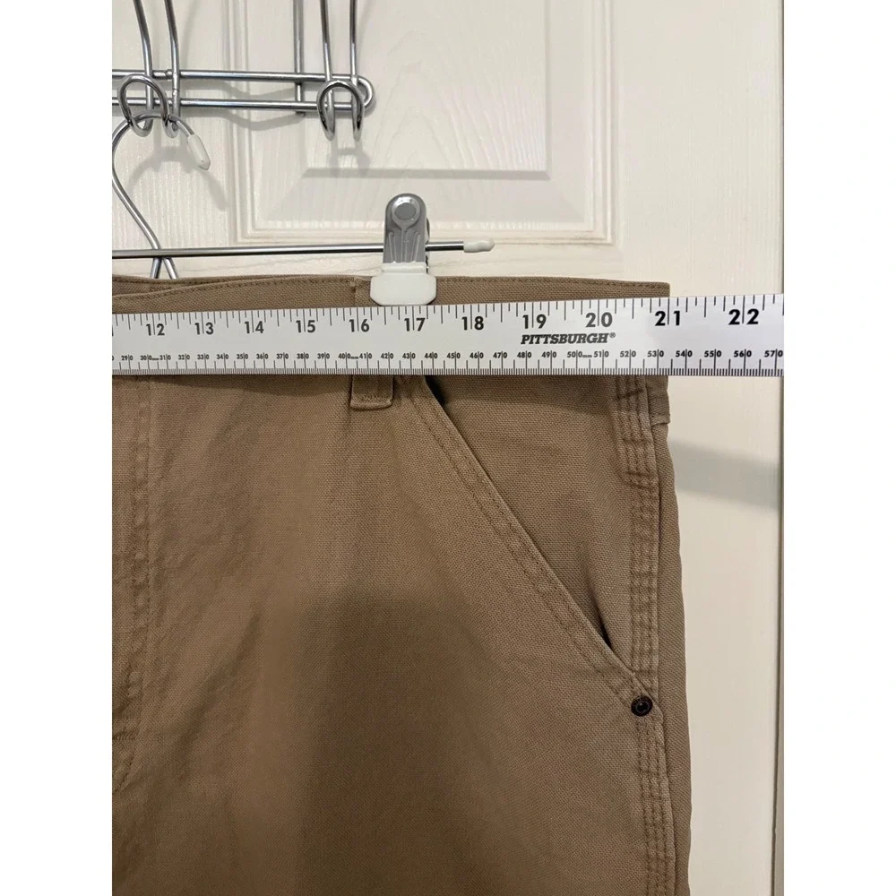 Wrangler Riggs Workwear Mens 40x32 Tan Khaki Carpenter Pants Canvas Utility EUC
